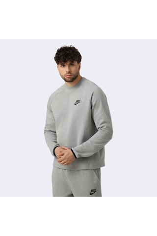 Nike Nsw Tech Fleece Cepli Gri Erkek Sweatshirt