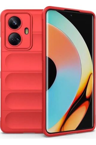 Newface Realme 10 Pro 5g Kılıf Optimum Silikon - Kırmızı