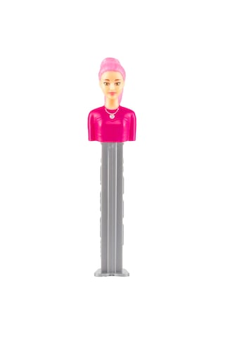 Pez Dispenser Barbie Purple Hair Meyve Aromalı Şekerleme Makinesi Ve Şekerleme Yedekleri