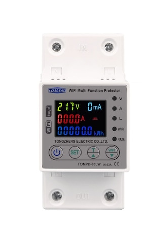 Tomzn Kaçak Akım Koruma Rölesi 63a Akım Ve Yüksek Voltaj Koruyucu