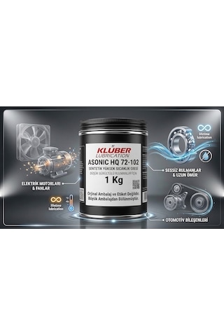 Klüber Asonic HQ 72-102 Sessiz Rulman Yüksek Sıcaklık Gresi 1 KG