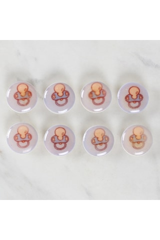 Loren Crafts 8'li Emzik Düğme - 1009