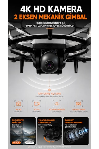 Int-m18 Ufo Drone Led Işıklı Hd Kameralı Drone Uzaktan Kumandalı