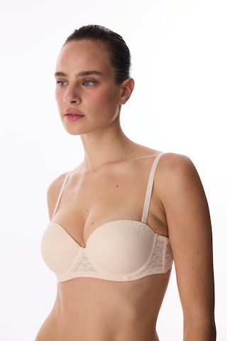 Penti Bej Pop Up Destekli Lace Dantel Sütyen