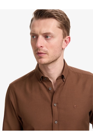 Pierre Cardin Erkek Koyu Kahverengi Gömlek Desenli 50325365-vr084