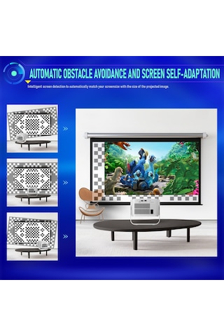 İdragon Hy350max Android 14 Akıllı Projeksiyon Cihazı 1080p Full Hd 500 Ansı Lümen Wifi 6 Bluetooth 5.4 Auto Focus Ultra Kısa Mesafe 4k/8k Destekli Mini Projeksiyon