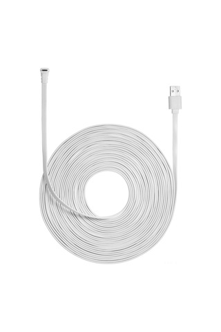 Neevoyu Arlo Pro/pro 2/go/light İçin 9 Metre Su Geçirmez Pvc Düz Güç Kablosu Şarj Üstü Yok