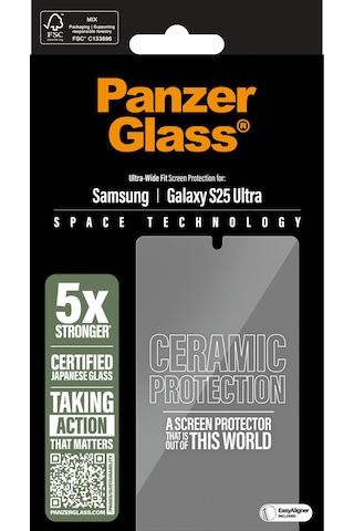 Panzerglass Samsung Galaxy Uyumlu S25 Ultra-wide Fit Tam Koruma Çerçeve Aparatlı Ekran Koruyucu