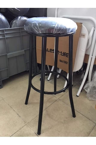 Bar Taburesi 65 Cm Metal Bar Tabure Siyah Çok Renkli