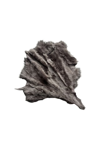 Gerçek Uzun Tüylü Koyun Postu Koyu Vizon