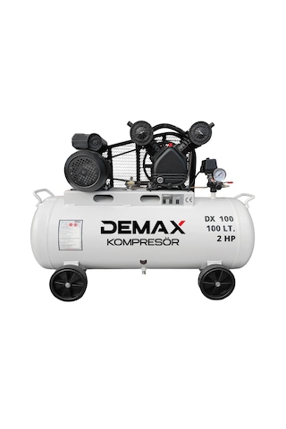 Hava Kompresörü Pistonlu 100 Lt 2 Hp Demax