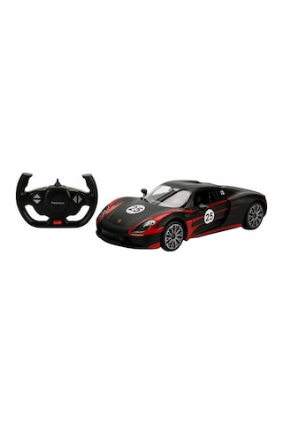 Sunman Oyuncak 1:14 Uzaktan Kumandalı Porsche 918 Spyder Weissach Işıklı Araba - Kırmızı Standart Kırmızı