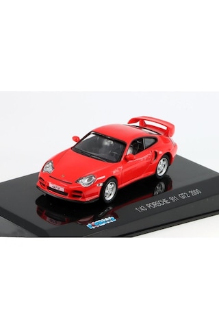 1:43 Ölçek Atlas 2000 Porsche 996 Gt2 Diecast Metal Minyatür Model Araba 10cm