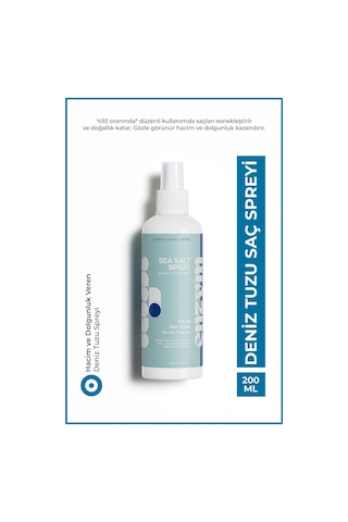 Enzym Cosmetıcs Hacim Ve Dolgunluk Veren, Saç Şekillendirici Deniz Tuzu Saç Bakım Spreyi 200 Ml