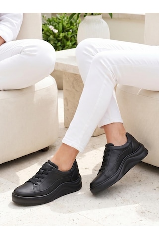 Free Foot Freefoot 216677 Siyah Hakiki Soft Deri Günlük Kadın Ayakkabı
