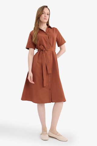 Defacto A Kesim Poplin Midi Elbise E7114ax26spbr228 Bordo-br228