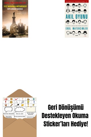 1922 Mudanya Mütarekesi Diplomasi Savaşı + Akıl Oyunu + Okuma Sticker'ları