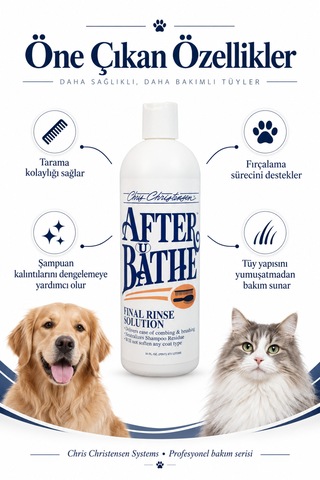 Chris Christensen Systems After U Bathe 8:1 Konsantre Kedi Köpek Tüy Kremi 473 Ml