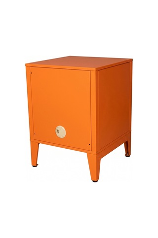 Lande Ziglat Serisi Kilitli Metal Home Office Dolabı Metal Kapaklı Turuncu Ral 2004 450x450x450 Mm