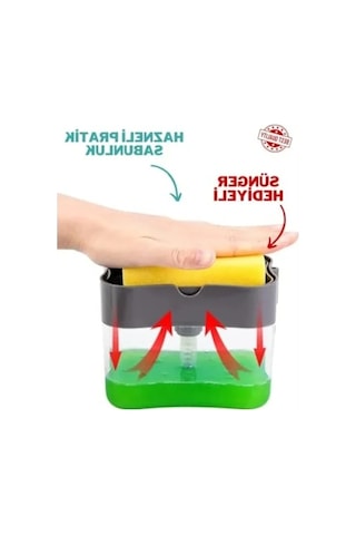 Süngerli Sıvı Bulaşık Deterjan Dispanseri 12 Izgara