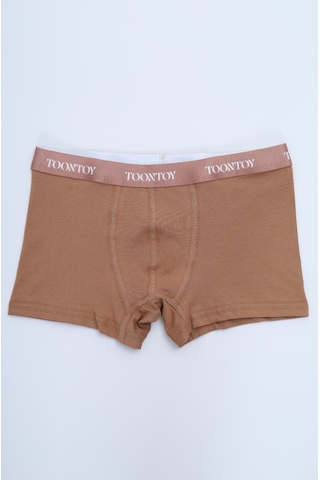 Toontoy Erkek Çocuk Kemer Yazı Baskılı 4lü Paket Boxer Çok Renkli