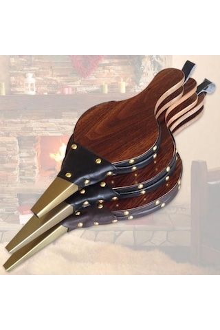 Pazly Şömine Körüğü Kullanışlı Ateş Çukuru Üfleyici, Barbekü İzgara Açık Hava Kamp Aleti