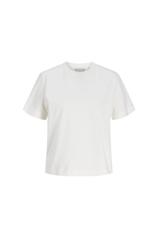 Jack & Jones Kadin Box Fit Bisiklet Yaka Tisört - Sophia - 12297887 Cloud Dancer