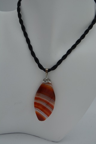 Stoneage Dantelli Akik Kolye N11.38766 Gümüş