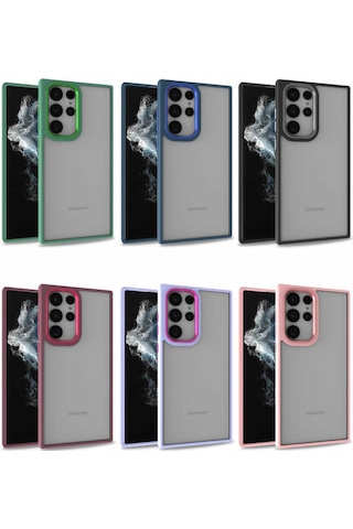 Ardemix Galaxy Uyumlu S22 Ultra Uyumlu Flora Kılıf-yeşil Yeşil