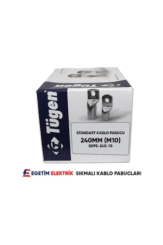 Tügen 240 Lik M10 Standart Skp Sıkmalı Kablo Pabucu 2 Adet