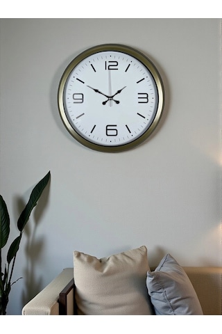 Modern Tasarım Eskitme 40 Cm Metal Duvar Saati Çok Renkli
