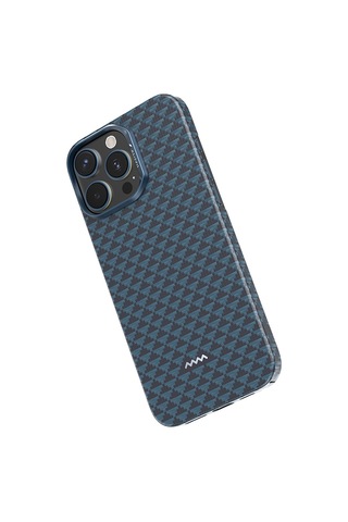 Apple iPhone 16 Pro Max Kılıf M-safe Uyumlu Raptic Aramid Skin Origin Serisi Kapak Lacivert