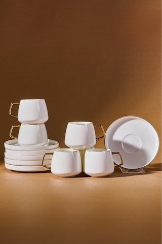 Karaca  Streamline Saturn 6 Kişilik Kahve Fincanı Takımı 100 ml Gold