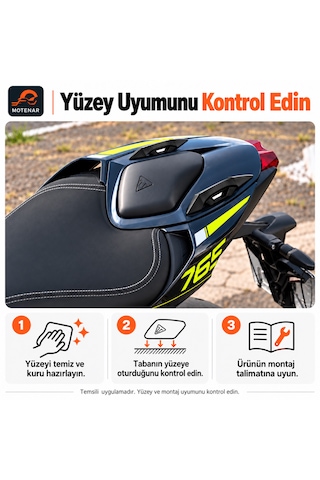 Motenar Universal 2'li Spoiler Mono Kapak Spoiler - Kanat Dekoratif Mini Spoiler Siyah