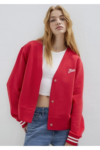 Mavi - Mavi Baskılı Kırmızı Sweatshirt 1s10511-70477 Kırmızı