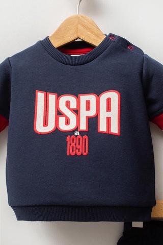 U.s. Polo Assn Erkek Bebek 2 Li Takım Lacivert Kırmızı-2079 Lacivert