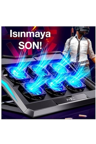 Coofbe 6 Fanlı 18" Ultra Sessiz Laptop Soğutucu Stand