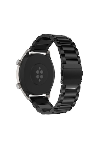 Samsung Uyumlu Gear S3 Frontier-Classic Kordon 22 Mm Metal Çelik K4-22