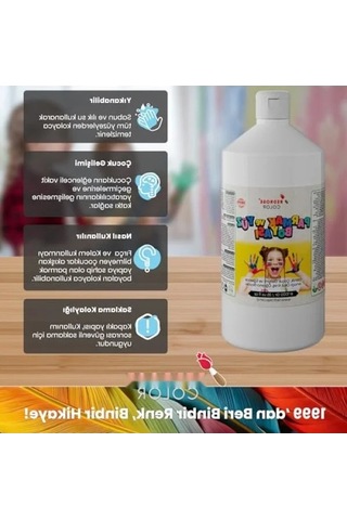 Uzun Süre Kullanılabilir Beyaz Parmak Boyası 1000 Gr 0.2 L