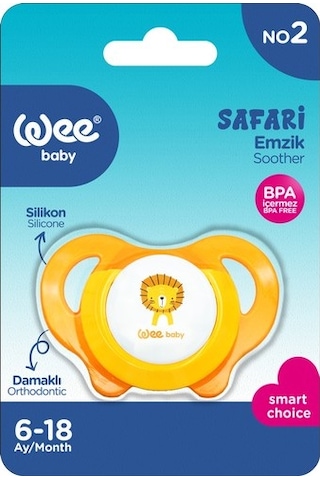 Wee Baby Safari Emzik No:2 Turuncu
