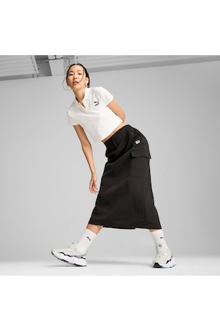 Puma Downtown Kadın Kargo Midi Etek 626656 01 Siyah