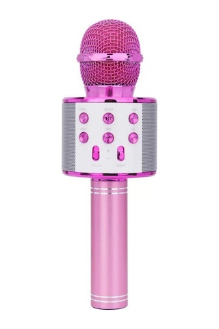 Ws-858 Karaoke Mikrofon Aux Usb Ve Sd Kart Girişli Bluetooth Hoparlör Pembe Ws-858 Karaoke Mikrofon Aux Usb Ve Sd Kart Girişli Bluetooth Hoparlör Pembe