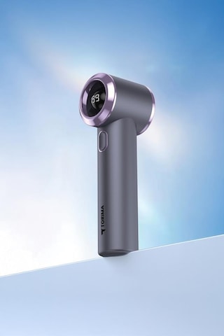 Şarjlı El Vantilatörü Dijital Göstergeli 5 Kademeli Turbo Mini Fan F46