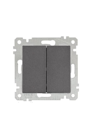 Mutlusan Rita Füme İkili Anahtar Komütatör Çerçevesiz - 2200 402 0295