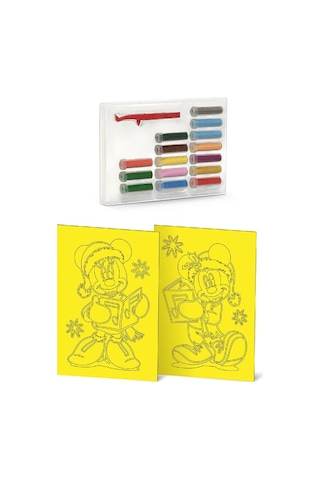 Eğitici Ve Eğlenceli Kum Boyama Seti-disney Mickey Clup & Happy New Year Ds-36
