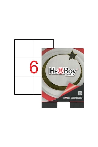 Herboy Hb-1303 105mmx99mm Beyaz Lazer Etiket