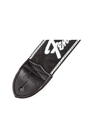 Fender 0990671000 Running Logo Gitar Askısı Siyah/beyaz Klasi