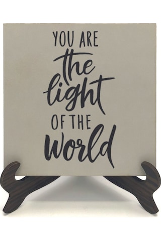 Matta 5:14 Baskılı Mdf Masaüstlük 10x10