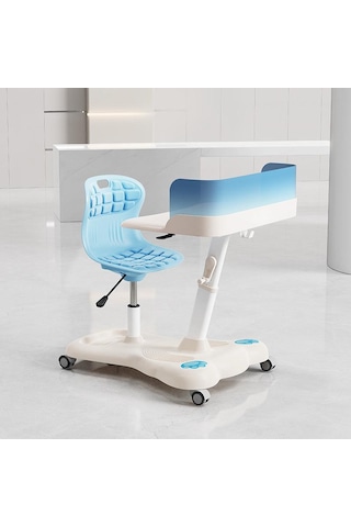 Sfyzone Plus Mobil Çalışma Masası Mavi Beyaz  -  Mavi