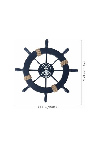 Aubyhe Ahşap Deniz Stili Gemi Çarkı: Ev Duvar Dekoru, Akdeniz Tema Partileri İçin Multifonksiyonel 28cm Dekoratif Aksesuar Diğer